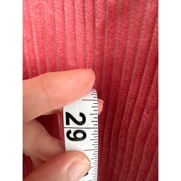 Target Rowing Blazers Pants Womens 8 Pink Corduroy Trousers High Rise Straight - Picture 11 of 13
